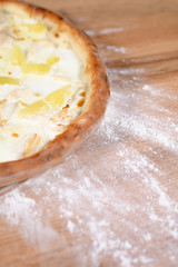 pizza with a variety of ingredients