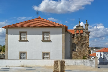 View of a old building on downtown city, on interior fortress of medieval city of Miranda do Douro