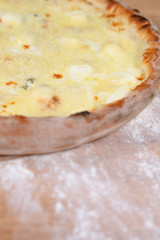 pizza with a variety of ingredients