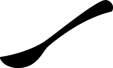 spoon icon, line vector illustration.