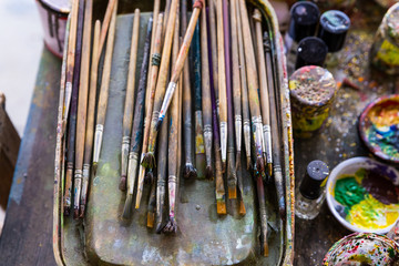 collection de pinceau pour tableau d'art 