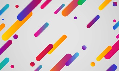 Abstract colorful neon lines and circles wallpaper in a modern background vector design