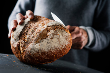 pan de payes, a bread typical of Catalonia, Spain.