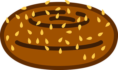 falafel icon, vector illustration