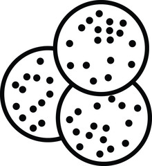 falafel icon, vector illustration