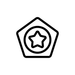 Bonus icon vector. Thin line sign. Isolated contour symbol illustration