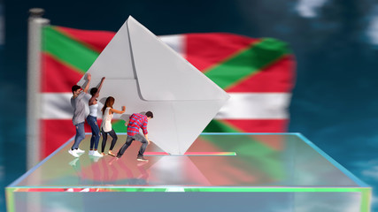 Fototapeta premium Elecciones vascas