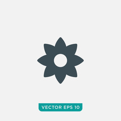 Flower Icon Design, Vector EPS10