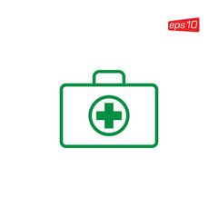 First Aid Kit Icon Design Vector