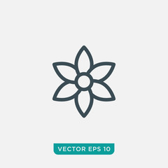 Flower Icon Design, Vector EPS10