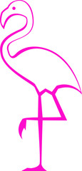 Flamingo icon - vector illustration
