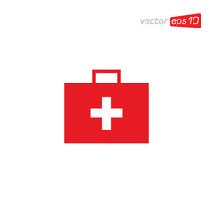 First Aid Kit Icon Design Vector