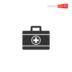 First Aid Kit Icon Design Vector