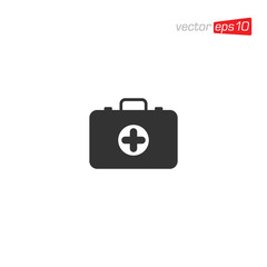 First Aid Kit Icon Design Vector