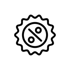 Bonus icon vector. Thin line sign. Isolated contour symbol illustration