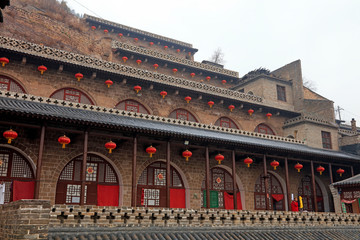 Fototapeta na wymiar Chinese Traditional Architectural Community Landscape, Qikou Town, Shanxi Province, China