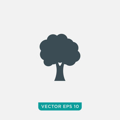 Tree Icon Design, Vector EPS10