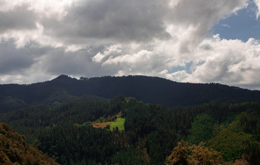 view of a valley in the basque country