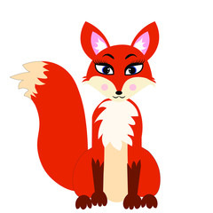 fox illustration vector nursery decor