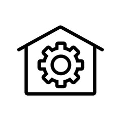 Automation icon vector. Thin line sign. Isolated contour symbol illustration