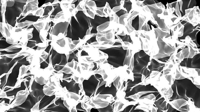 Abstract black and white animation overlay 4K