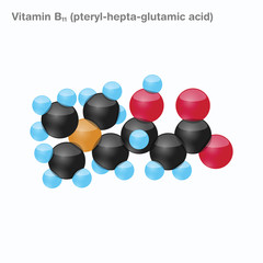 Vitamin B11 (pteryl-hepta-glutamic acid) Sphere