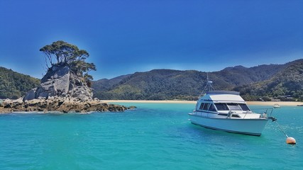 yacht in the sea
