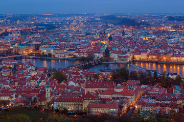 Fototapeta na wymiar Prague cityscape in Czech Republic