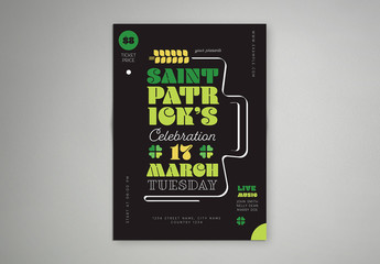 Saint Patrick Celebration Flyer Layout