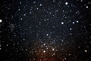 A lot of blurry lights and noise on abstract pattern