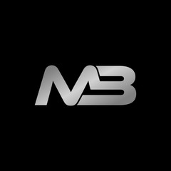 Letter MB logo design vector