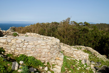 Fototapeta na wymiar Celtic ruins in Monte do Facho