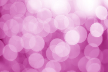 abstract defocused pink or red vintage bokeh or bubble from light party on stage for love background and valentine day festival on white snow and retro style