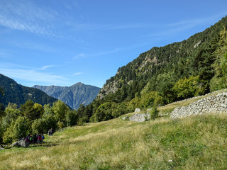 beautiful mountain valley landscape