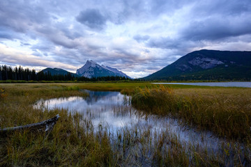 Mount Rundle in sunset light