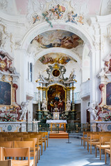 Fototapeta na wymiar Schlosskirche St. Marien auf der Insel Mainau