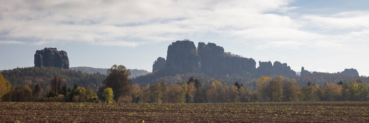 Schrammsteine, Nationalpark Sächsiche Schweiz, Elbsandsteingebirge, Sachsen, Deutschland, Europa