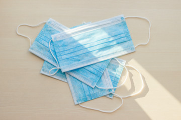 Virus protection blue medical mask