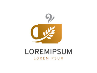 Wheat drink logo template design