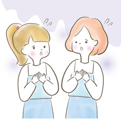 困った　悩み　女性　友達
