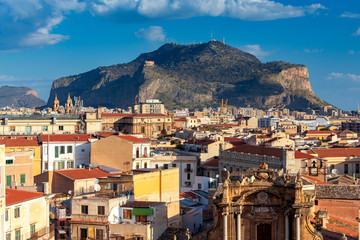 Fototapeta na wymiar Palermo. Aerial view of the city.