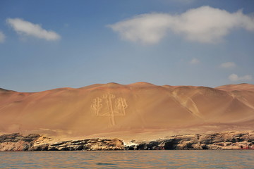 Sand dunes. Highlands of Peru.