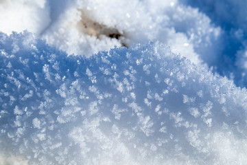 Eiskristalle Raureif Makro