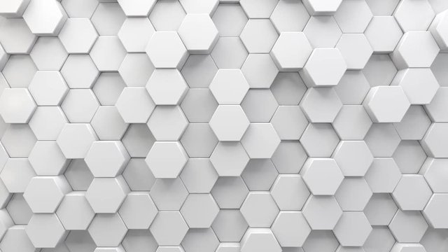 Geometric abstract hexagon seamless looping background