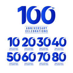 100 Th Anniversary Celebrations Vector Template Design Illustration