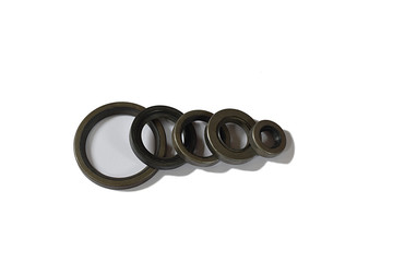 oil seal on a white background, reinforced oil seal
