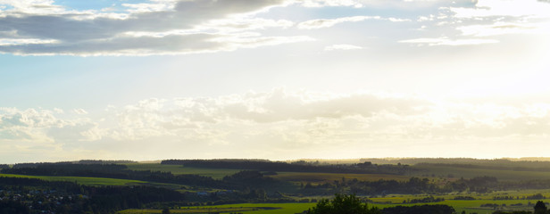 landscape with clouds