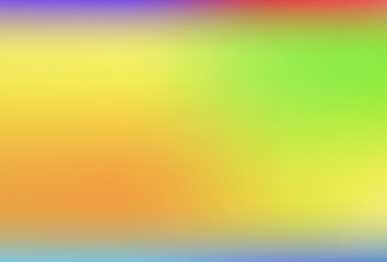 Gradient mesh blurred background in soft rainbow colors.