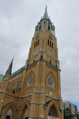 Lodz, Poland - May 07, 2014: Evangelical Church of St. Mateusz 