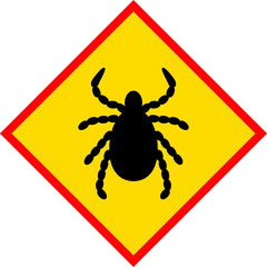 Tick icon insect icon, vector illustration